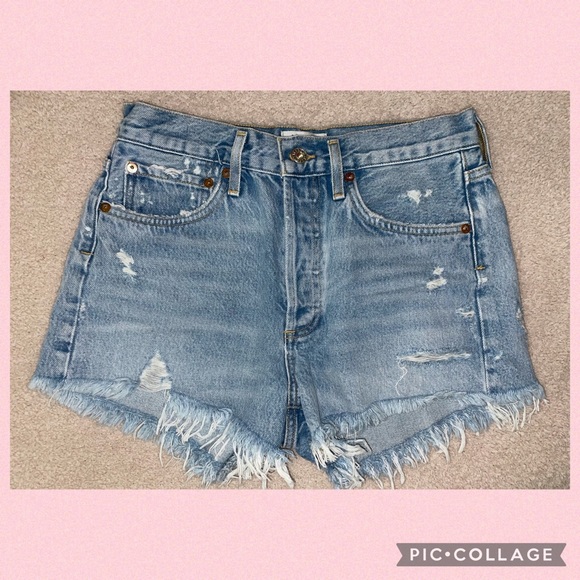 Agolde Parker Vintage Cut Off Short Swampmeet - Picture 4 of 11